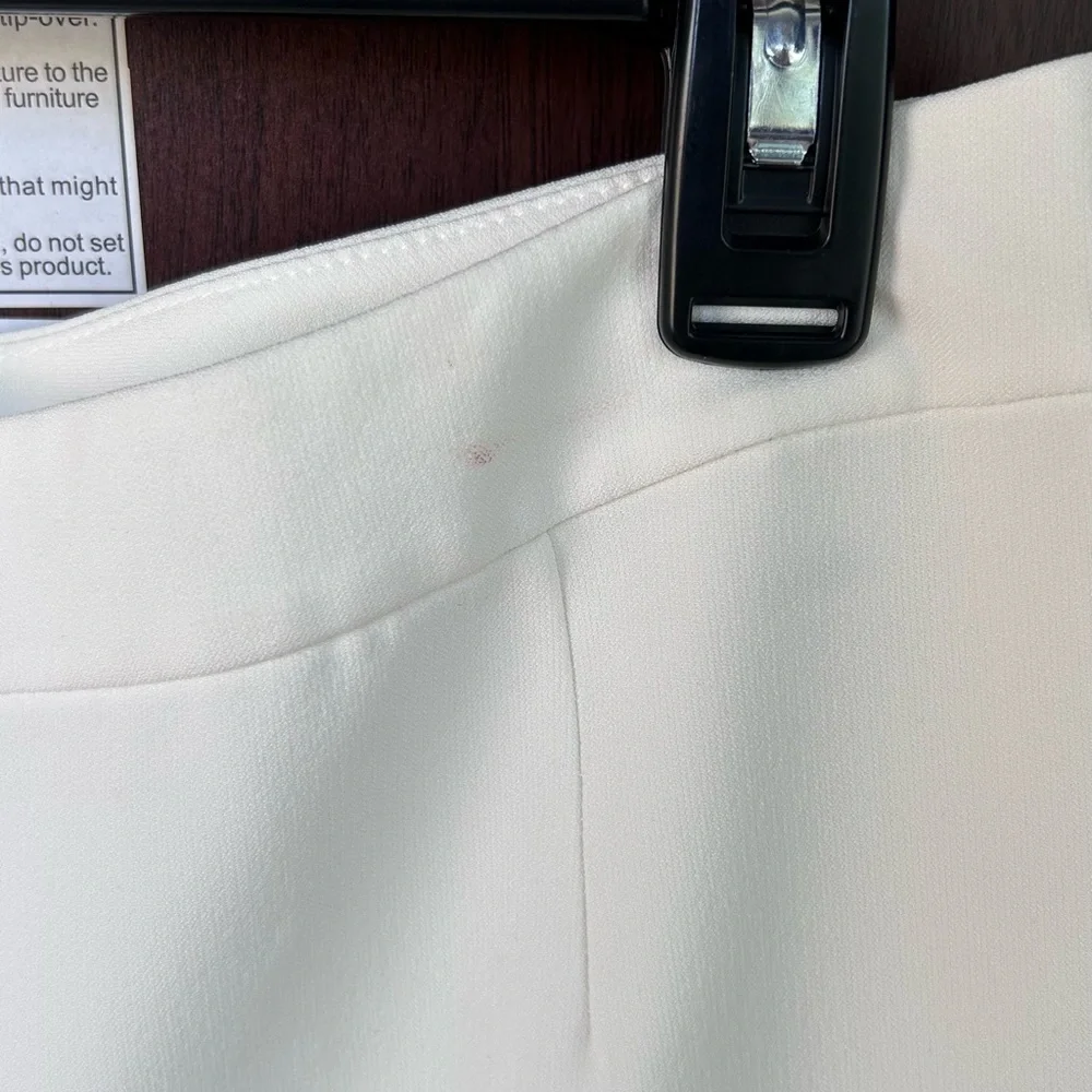 Kasper Cream Tailored Straight-Leg Trousers